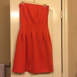 Strapless orange New York & Company dress size M